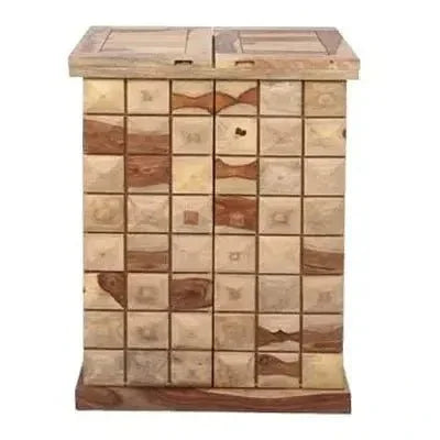 BANO SOLID WOOD BAR FURNITURE IN WALNUT FINISH -