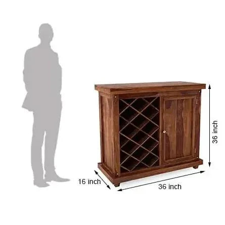 DELTA SOLID WOOD BAR FURNITURE IN WALNUT FINISH -