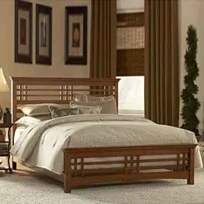 Furnitureshri solid wood king size bedFerrowoods