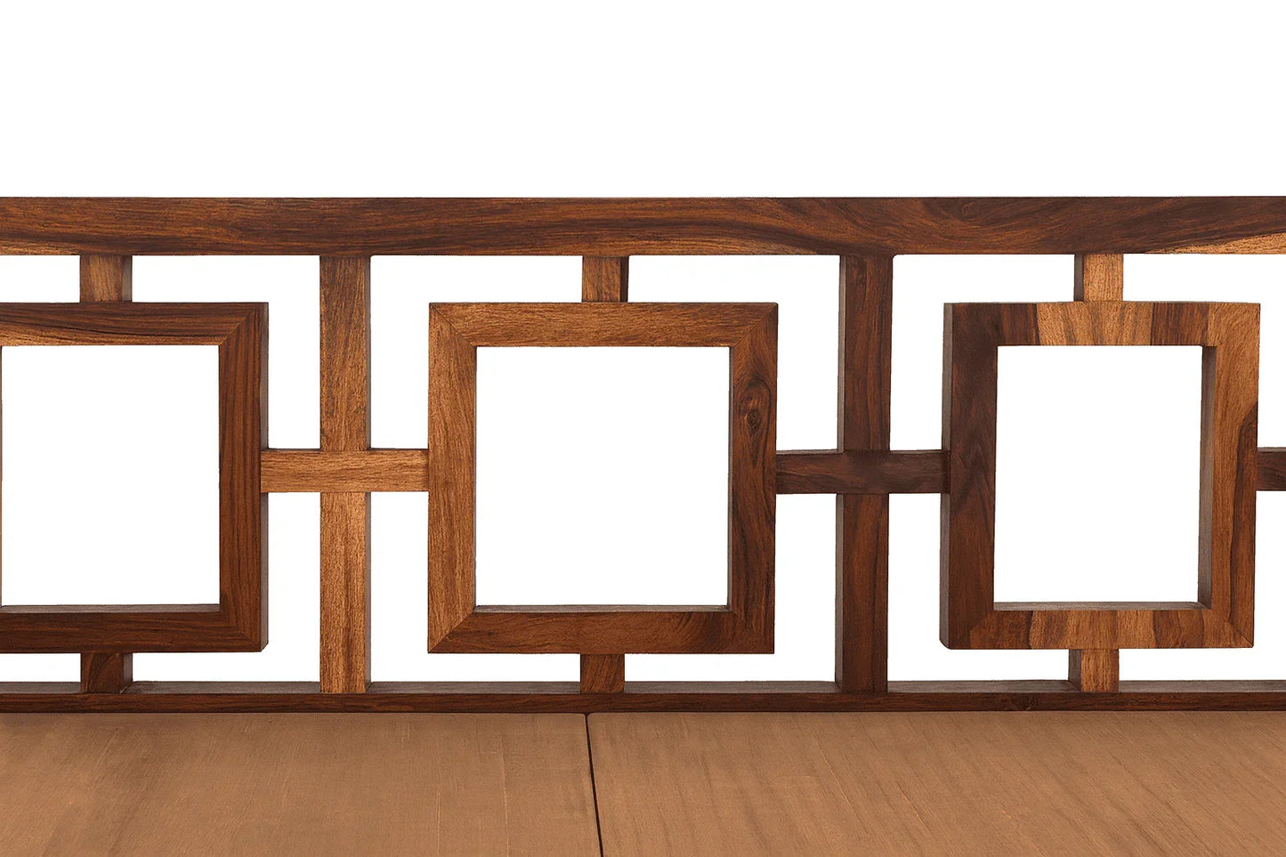 Gorry solid wood King size walnut finish bed - Ferrowoods