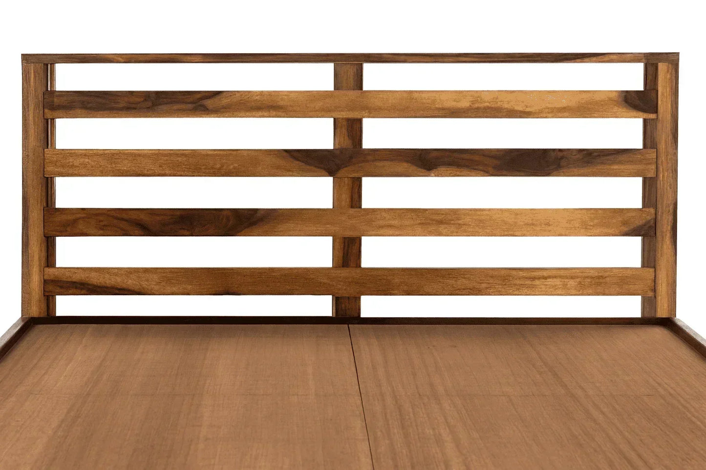 Kith Solid Wood Queen Size Bed Walnut Finish - Ferrowoods