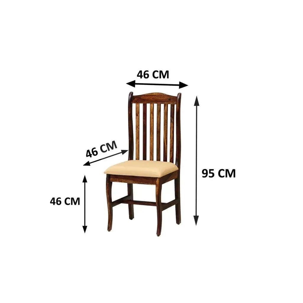 NISH SOLIDWOOD SET OF 2 CHAIRS - Ferrowoods