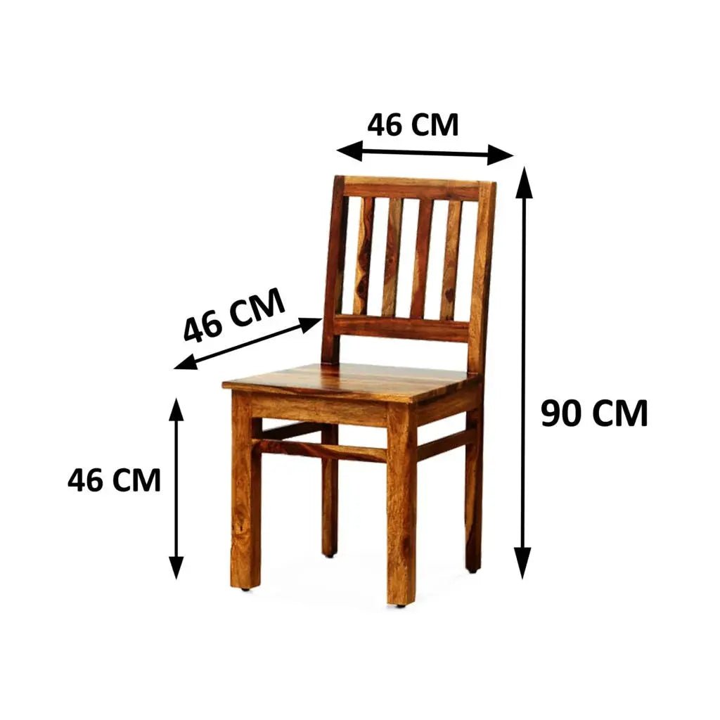 SOLIDWOOD SET OF 2 CHAIRS -
