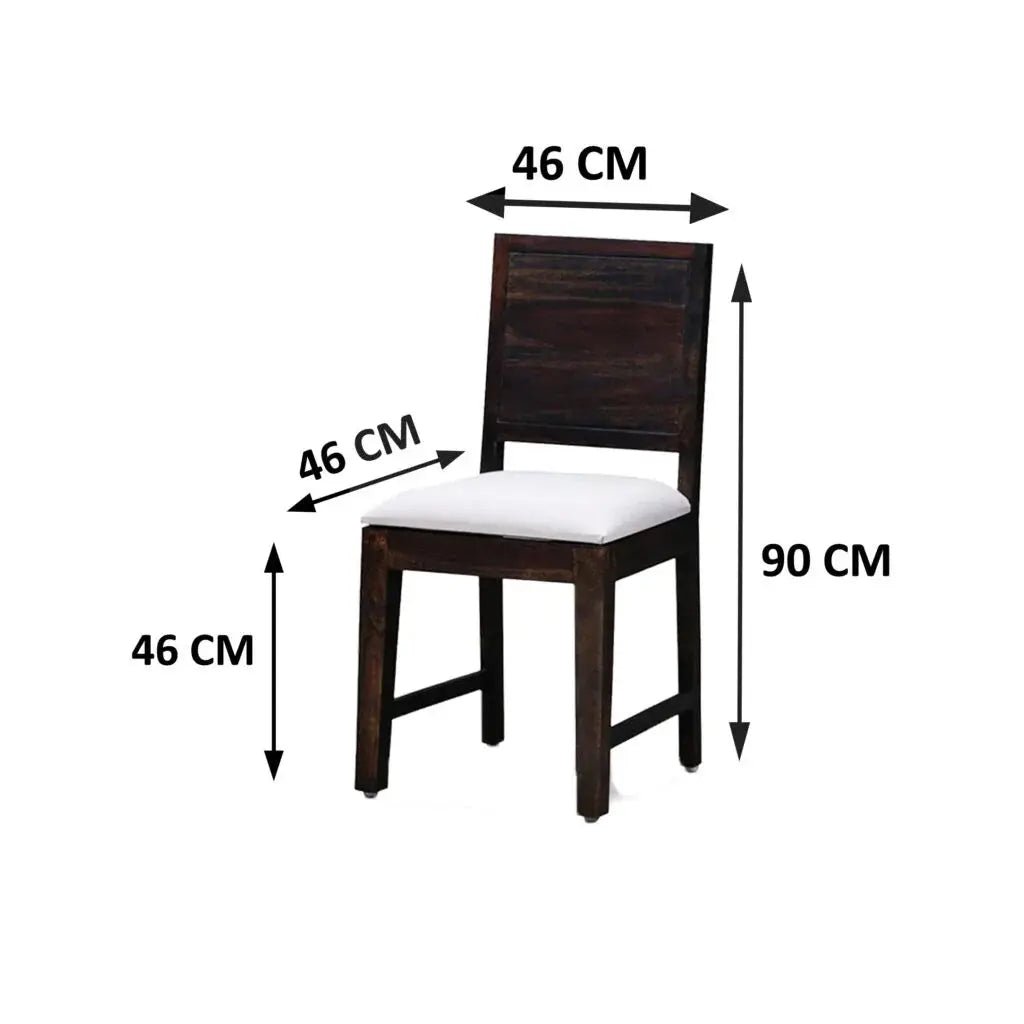 SOLIDWOOD SET OF 2 CHAIRS -
