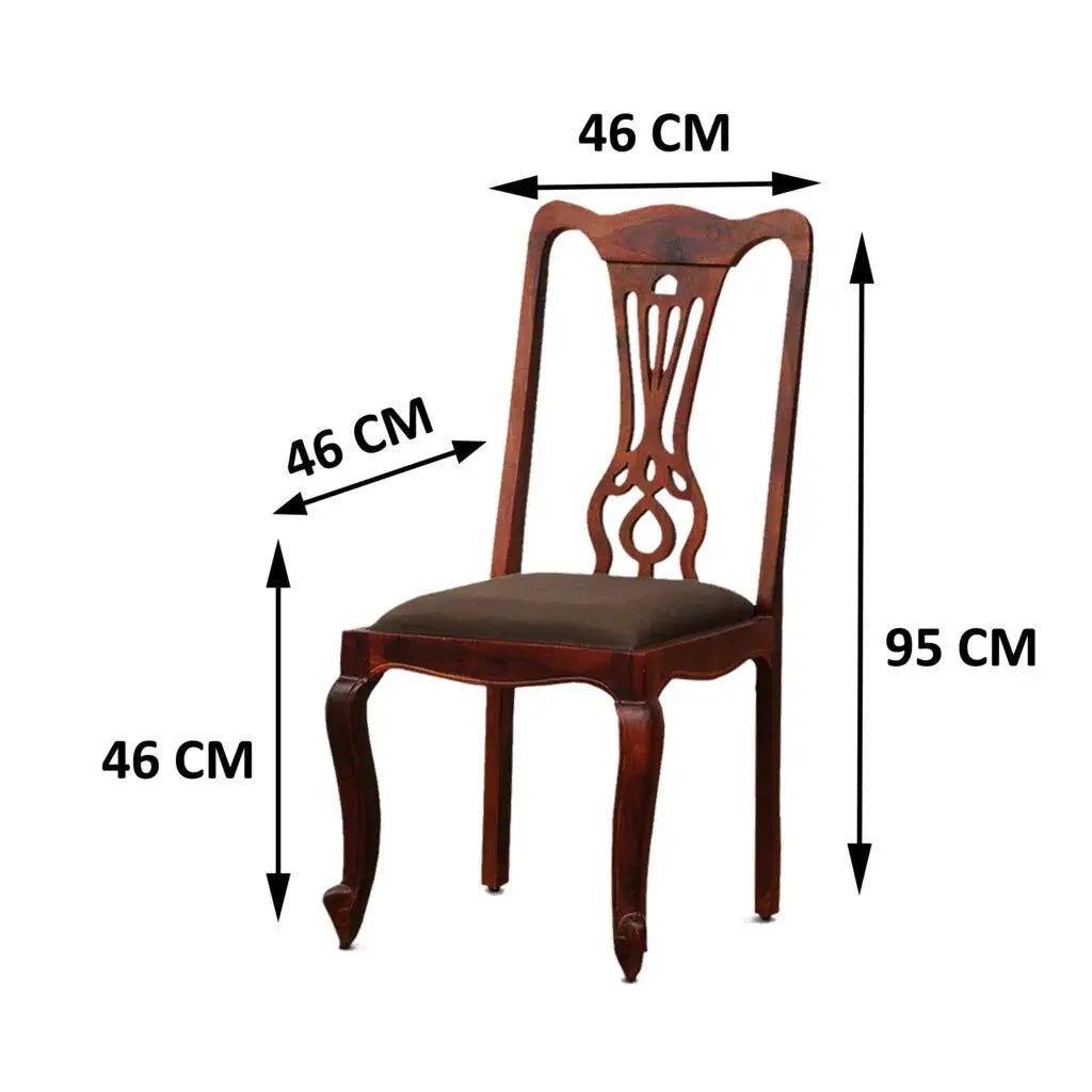 SOLIDWOOD SET OF 2 CHAIRS -