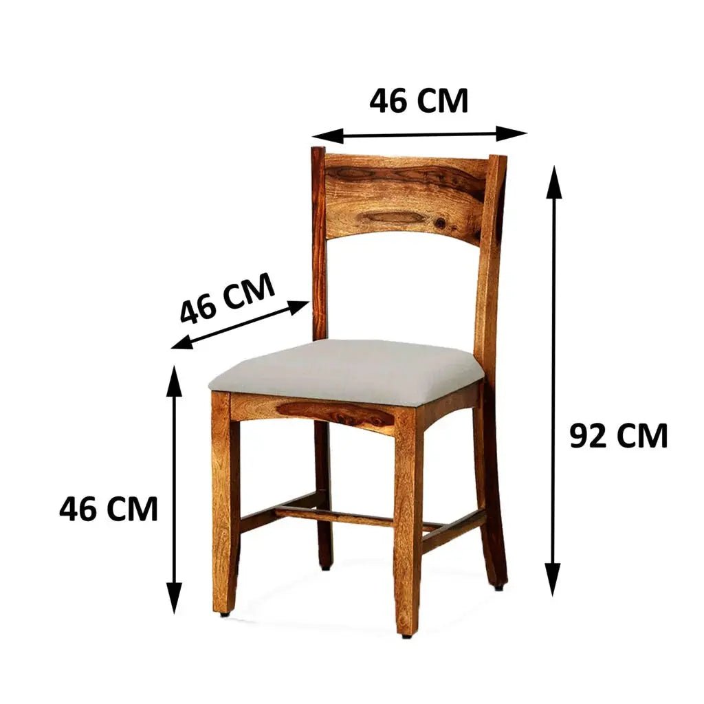 SOLIDWOOD SET OF 2 CHAIRS -
