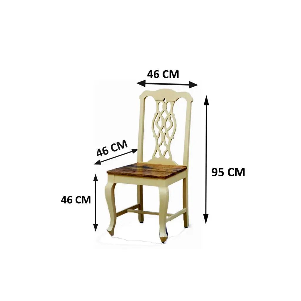SOLIDWOOD SET OF 2 CHAIRS -