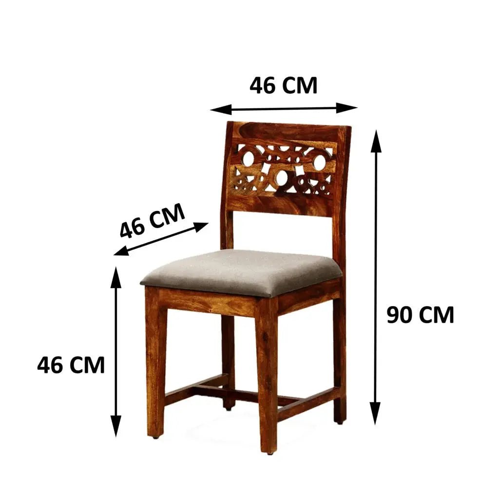 SOLIDWOOD SET OF 2 CHAIRS -