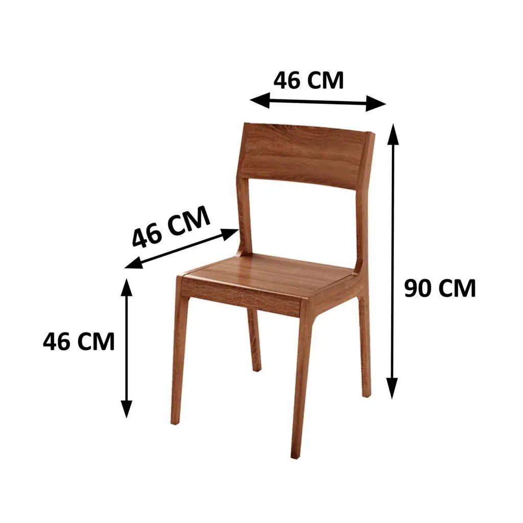 SOLIDWOOD SET OF 2 CHAIRS -