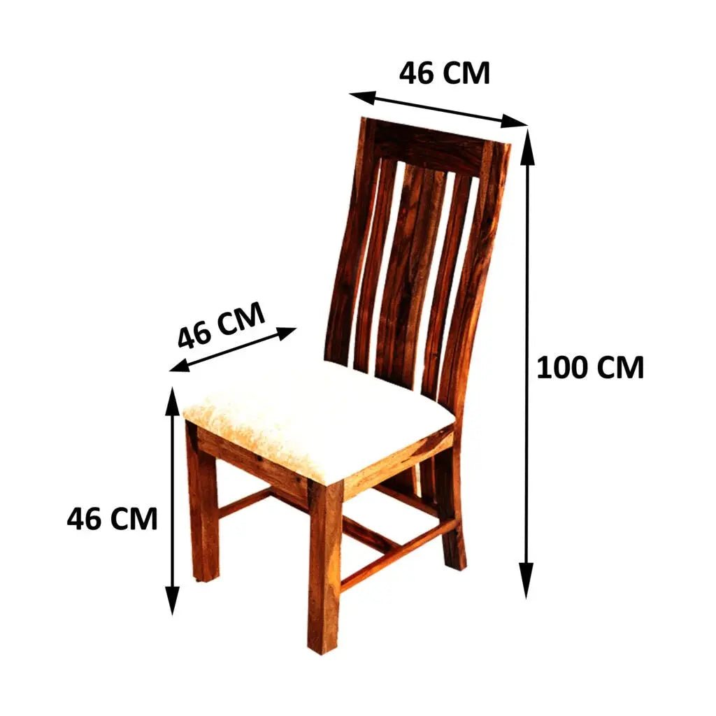 SOLIDWOOD SET OF 2 CHAIRS -