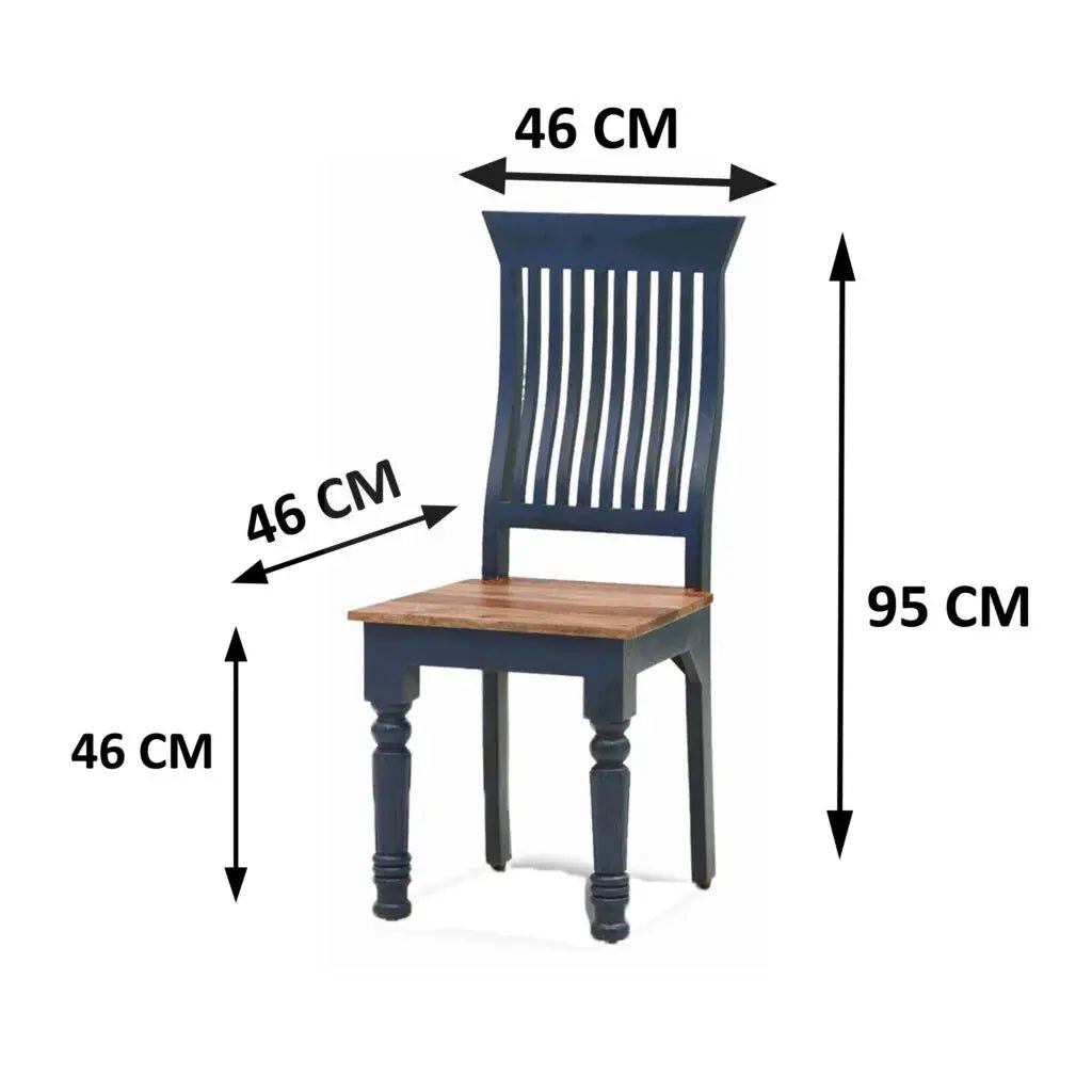 SOLIDWOOD SET OF 2 CHAIRS -