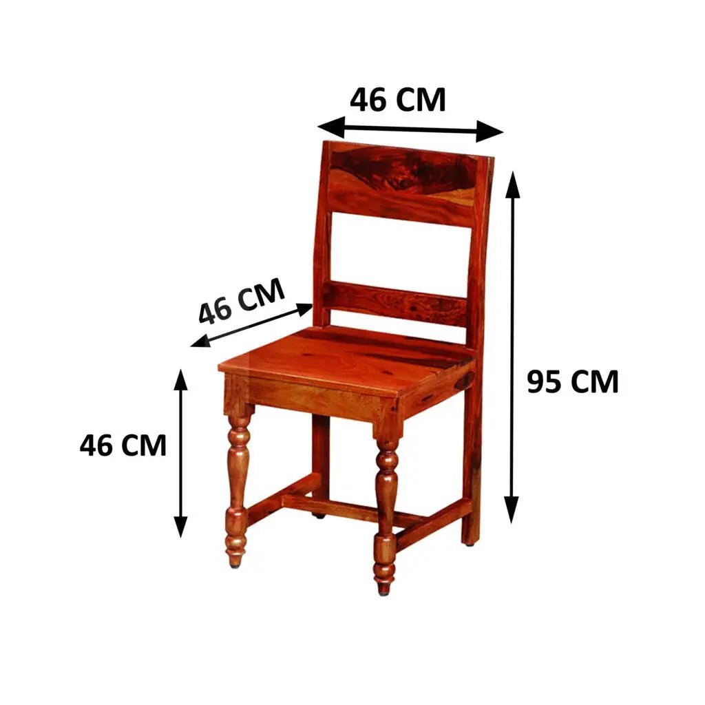 SOLIDWOOD SET OF 2 CHAIRS -