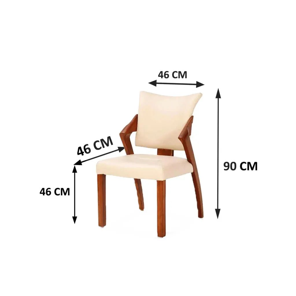 SOLIDWOOD SET OF 2 CHAIRS -