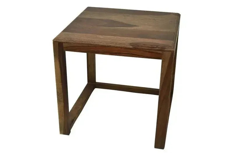 SONA END TABLE SHEESHAM WOOD HONEY FINISH - Ferrowoods