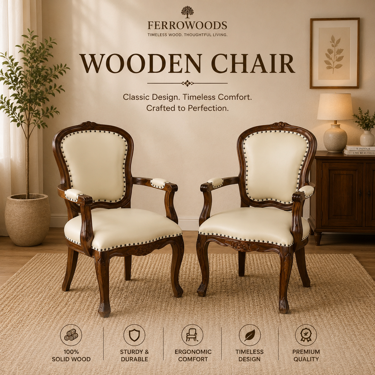 Wooden dining seating furniture online India | FERROWOODS