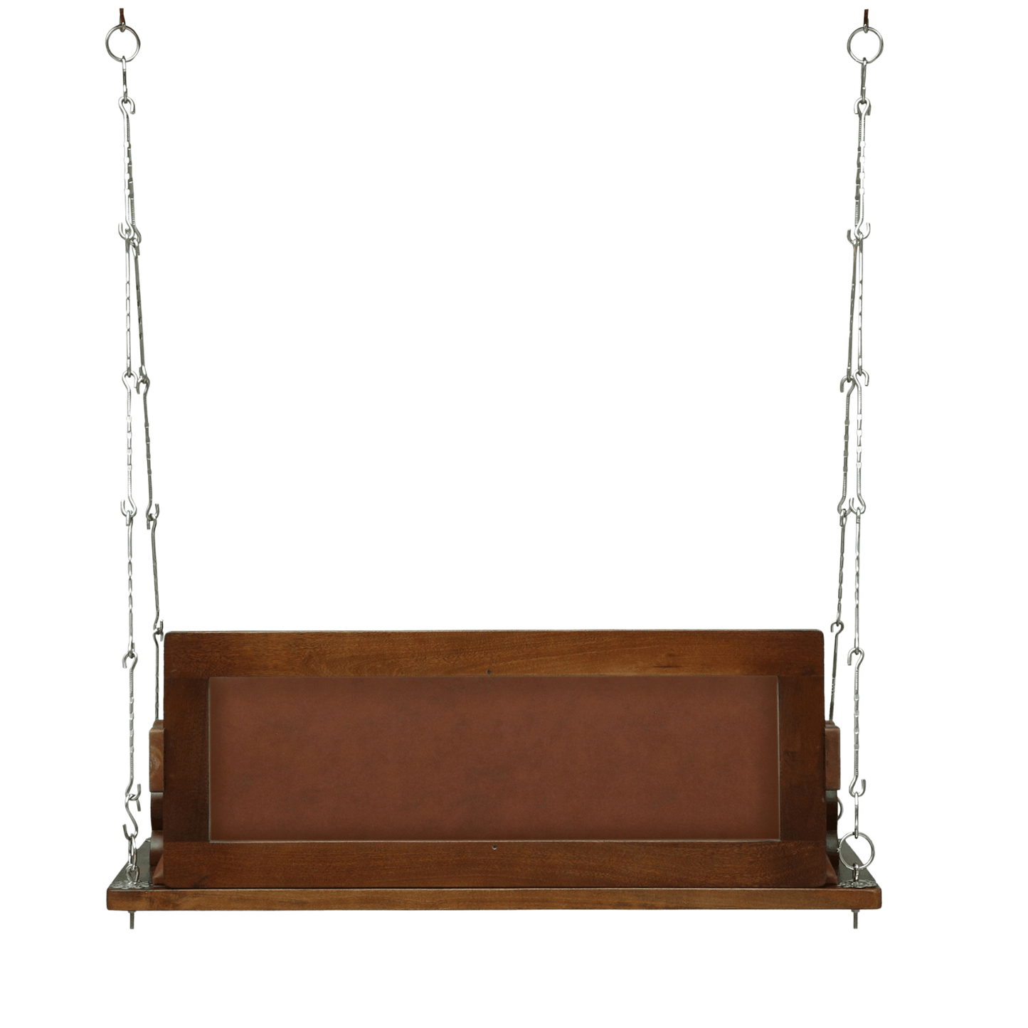 Luxury Sheesham Wood Cushioned Swing Jhula for Living Room | Modern Indoor Hanging Sofa