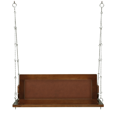 Luxury Sheesham Wood Cushioned Swing Jhula for Living Room | Modern Indoor Hanging Sofa