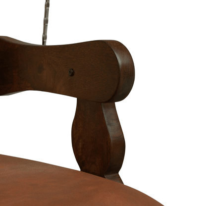 Luxury Sheesham Wood Cushioned Swing Jhula for Living Room | Modern Indoor Hanging Sofa