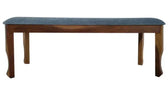 AMUY SOLID WOOD BENCH IN WALNUT FINISH My Store
