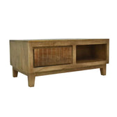 ELITE SOLID WOOD COFFEE TABLE NATURAL FINISH My Store