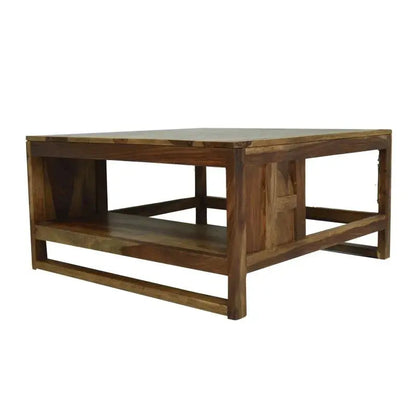 ALLURE SOLID WOOD COFFEE TABLE TEAK FINISH My Store