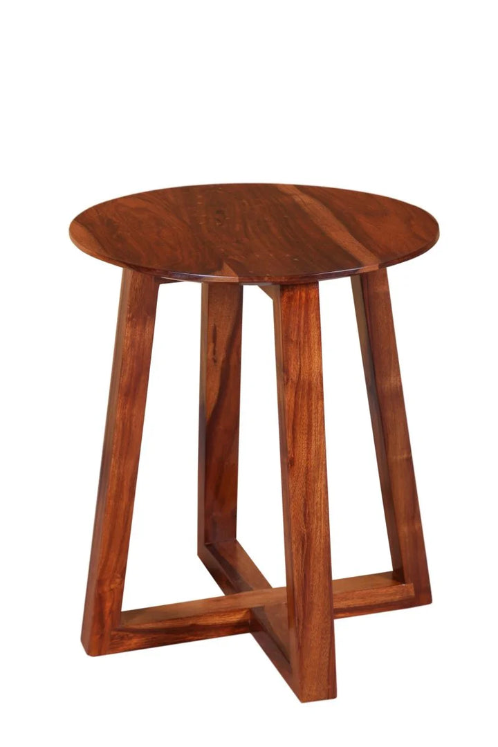 RUSY END TABLE SOLID WOOD HONEY FINISH