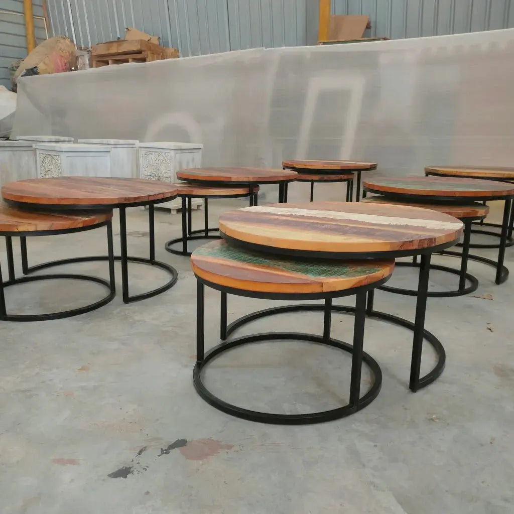 SET OF 3 RECLAIMED WOOD SFSO013 My Store