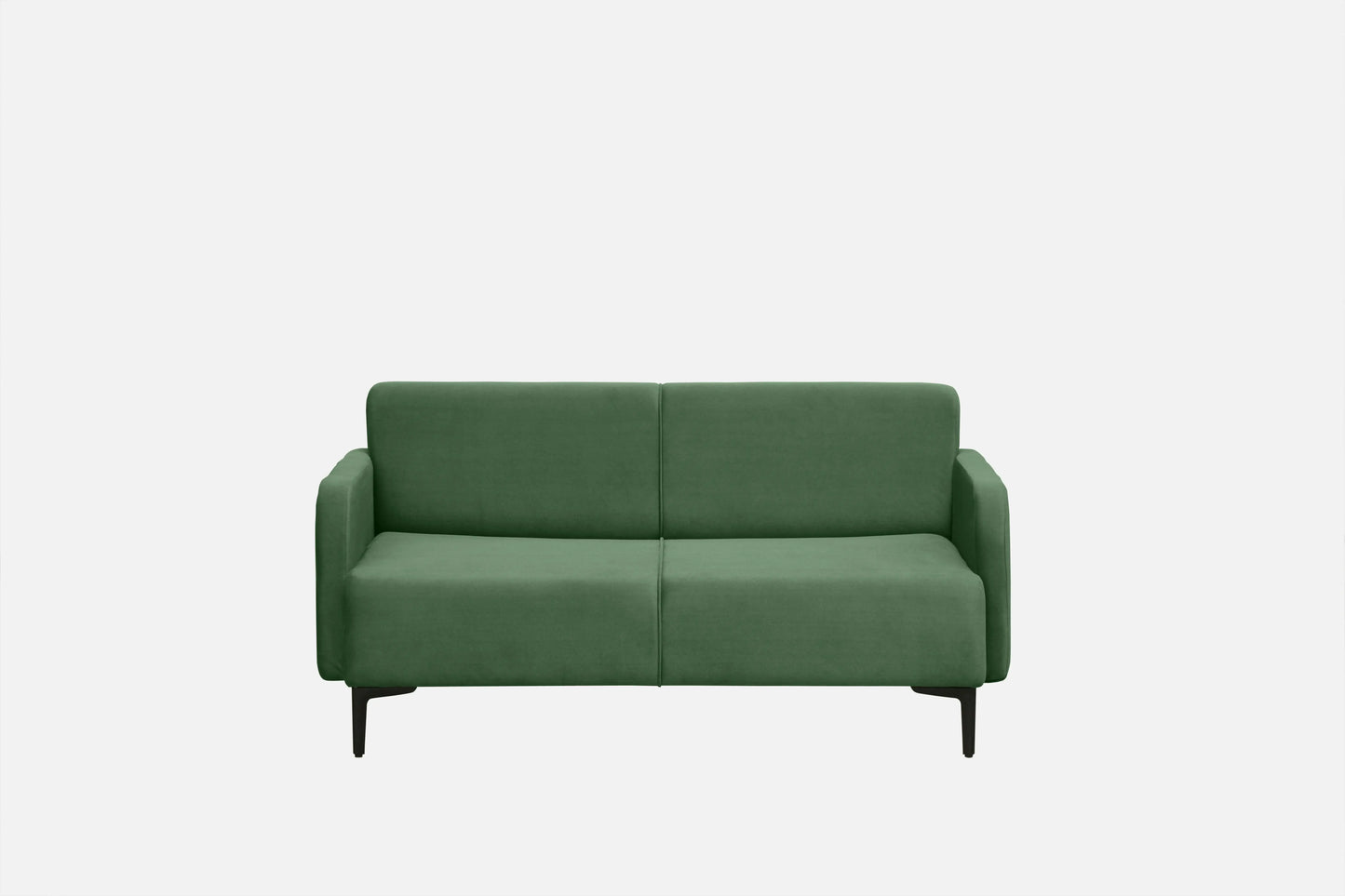 Green sofa on a white background