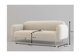 Premium Bouclé Upholstery Sofa – Modern Designer Couch for Living Room, Lounge & Office My Store shree art and furniture