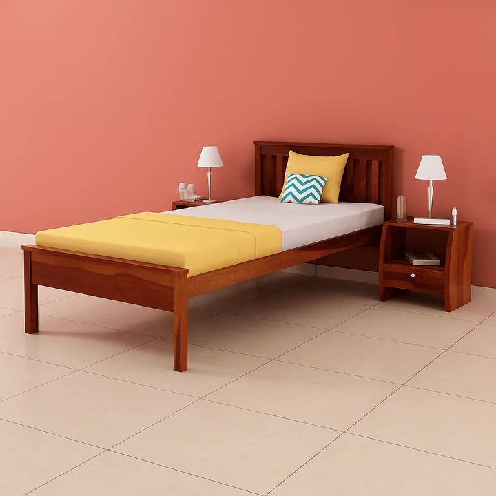 Marc Single Bed honey finish My Store