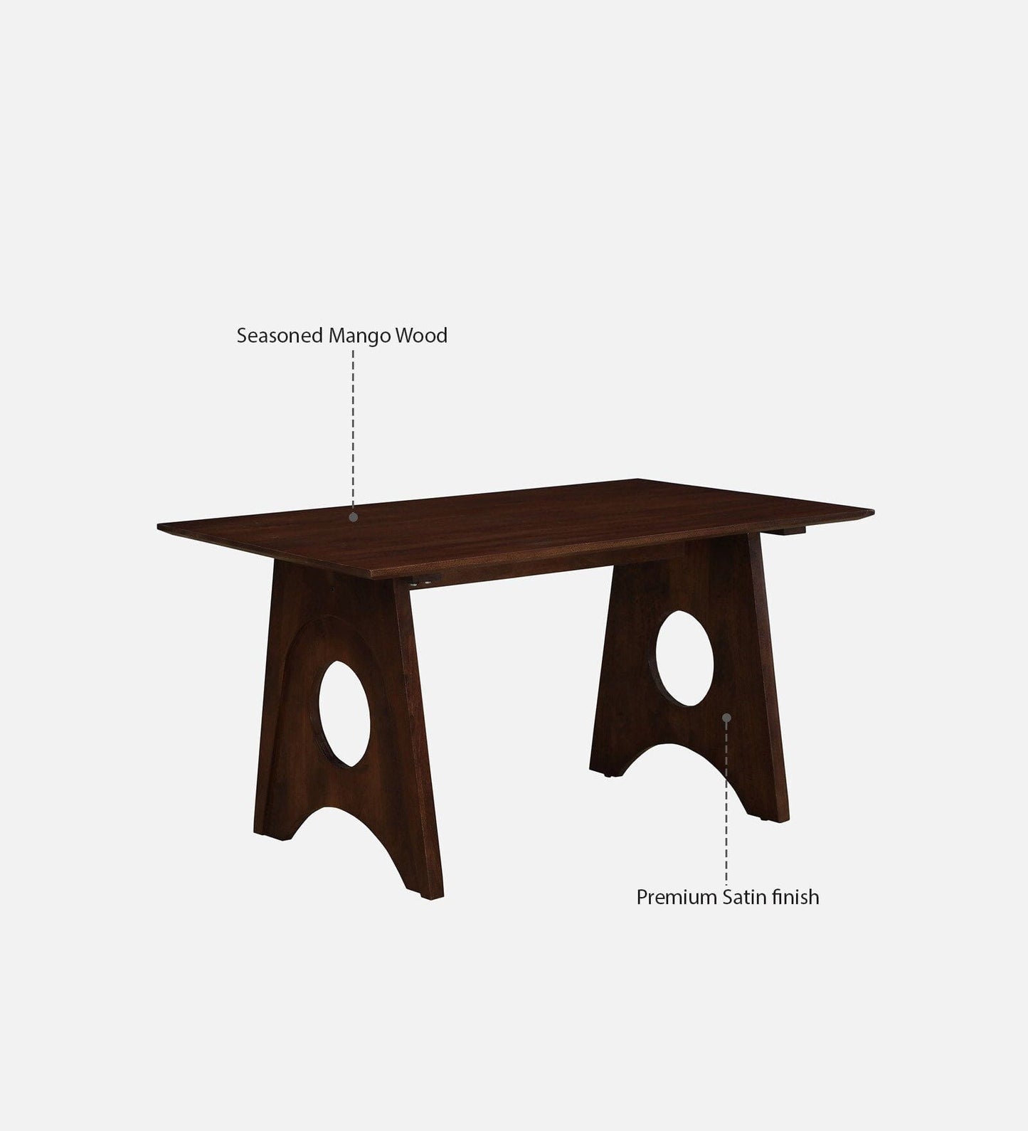 Sheesham Wood 6 Seater Dining Table Set with Cushioned Chairs | Solid Wood Dining Set for Home