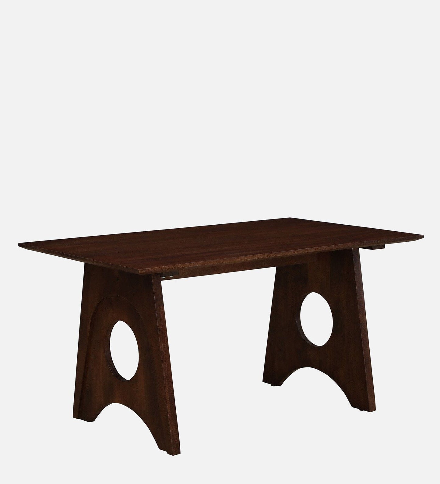 Sheesham Wood 6 Seater Dining Table Set with Cushioned Chairs | Solid Wood Dining Set for Home