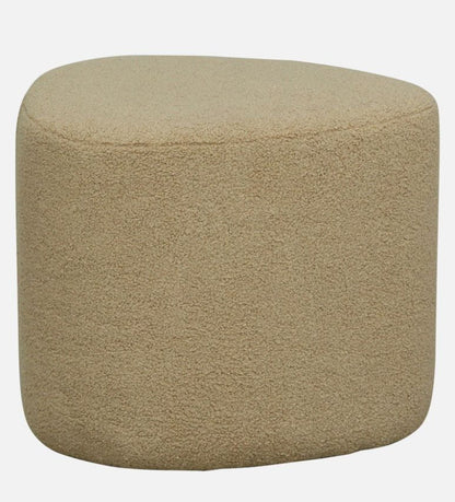 Camel Buckle Upholstered Bench with Puff for Living Room