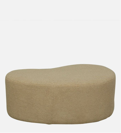 Camel Buckle Upholstered Bench with Puff for Living Room
