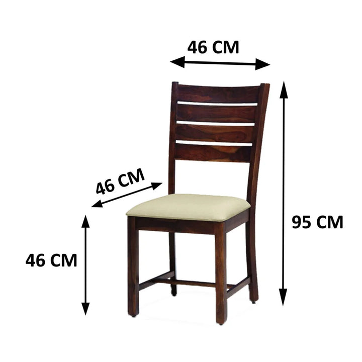 SOLIDWOOD SET OF 2 CHAIRS