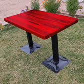 ROCK RECTANGLE DINING TABLE WITH METAL LEGS My Store