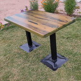 ROCK RECTANGLE DINING TABLE WITH METAL LEGS My Store