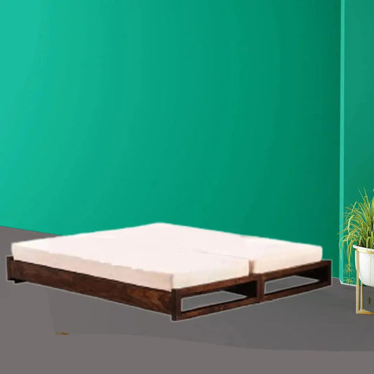 SIME SOLID WOOD SOFA CUM BED WITHOUT MATTRESS My Store