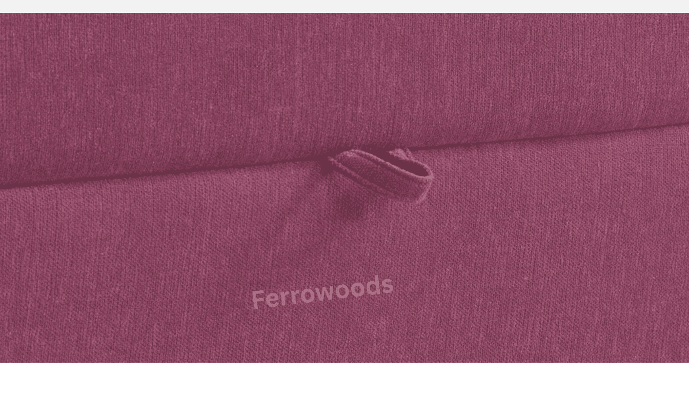 3 Seater Sofa Bed – Modern Fabric Convertible Living Room Sofa (Maroon) -