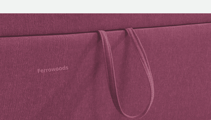 3 Seater Sofa Bed – Modern Fabric Convertible Living Room Sofa (Maroon) -