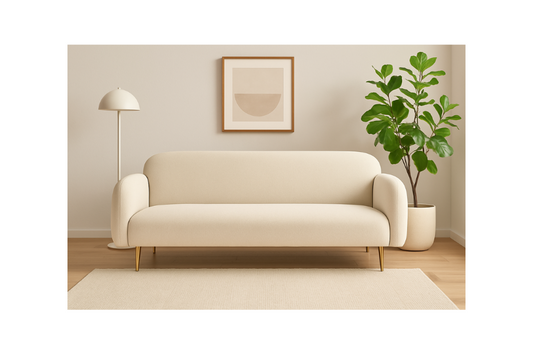 Premium Bouclé Upholstery Sofa – Modern Designer Couch for Living Room, Lounge & Office My Store shree art and furniture