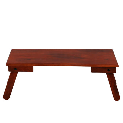 Ferrowoods Solid Wood Bed Laptop Table | Foldable Wooden Breakfast Table for Bed | Portable Work Desk for Laptop, Study & Coffee | Multipurpose Bed Tray Table - Ferrowoods