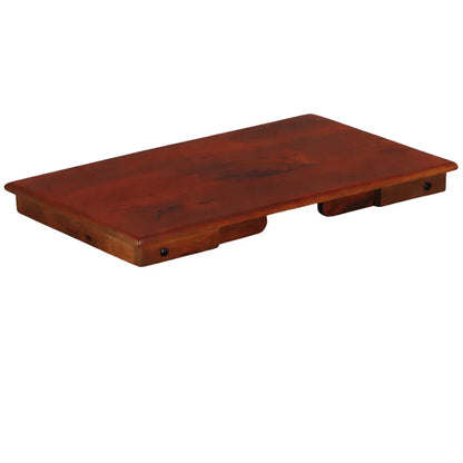 Ferrowoods Solid Wood Bed Laptop Table | Foldable Wooden Breakfast Table for Bed | Portable Work Desk for Laptop, Study & Coffee | Multipurpose Bed Tray Table - Ferrowoods