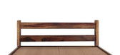 Ally solid wood queen size bed walnut finish My Store