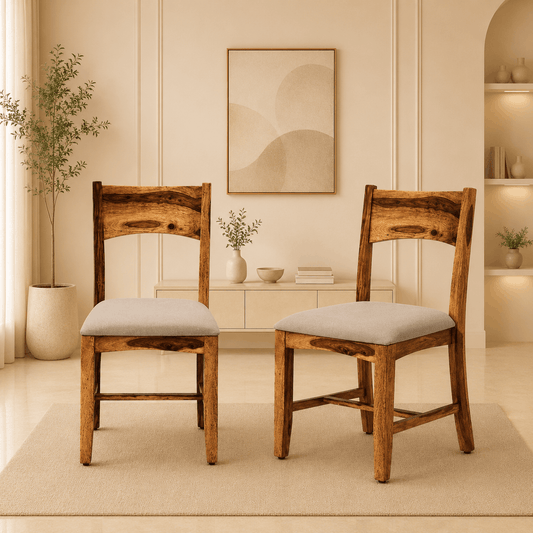 axiss chair in creamy living room 