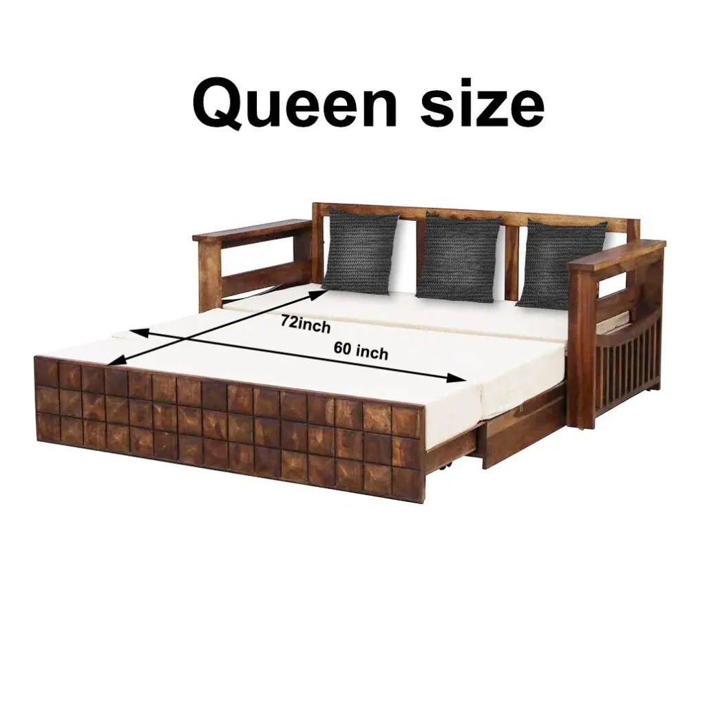 DIAMOND SOLID WOOD SOFA CUM BEDSOFA CUM BEDFerrowoods