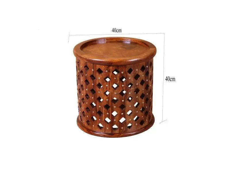 DOLLEY ROUND END TABLE SOLID WOOD HONEY FINISHEnd table / side tableFerrowoods