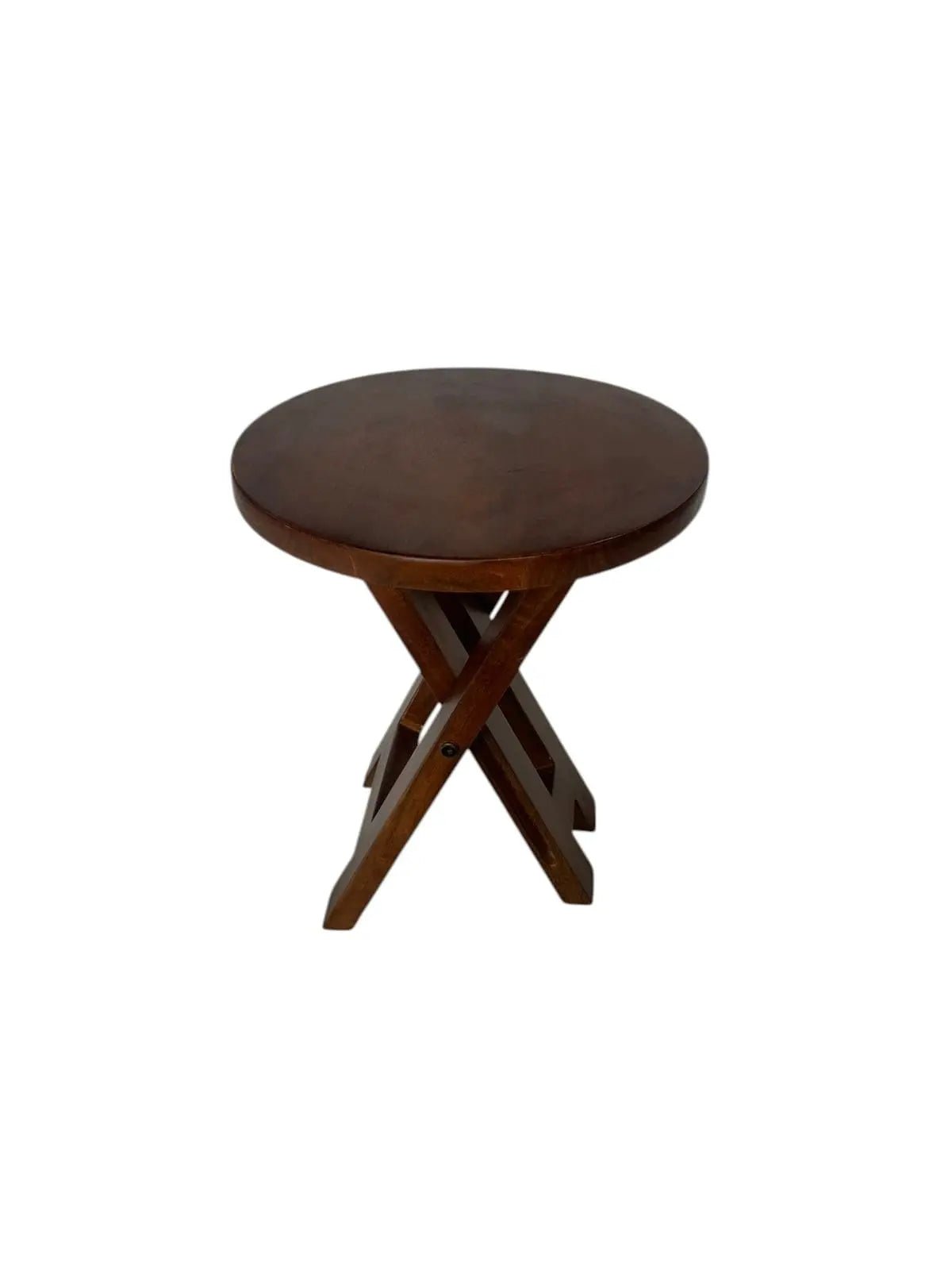 FREYA FOLDING END TABLE MULTY USE TABLE SPACE SAVING BRWON FINISH -