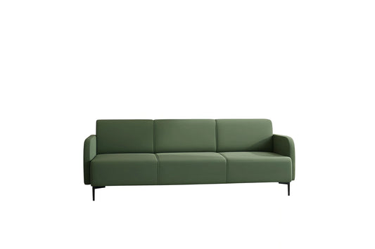 Green sofa on a white background