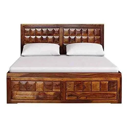 furnitureshri diamond solid wood storage bedFerrowoods